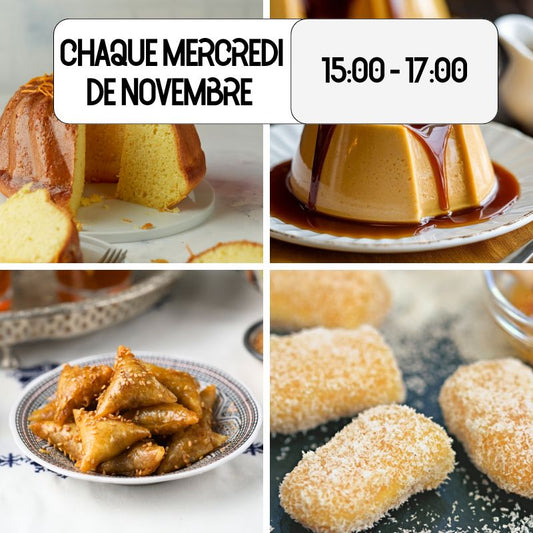 Les Bases de la pâtisserie marocaine : 4 ateliers de pâtisserie