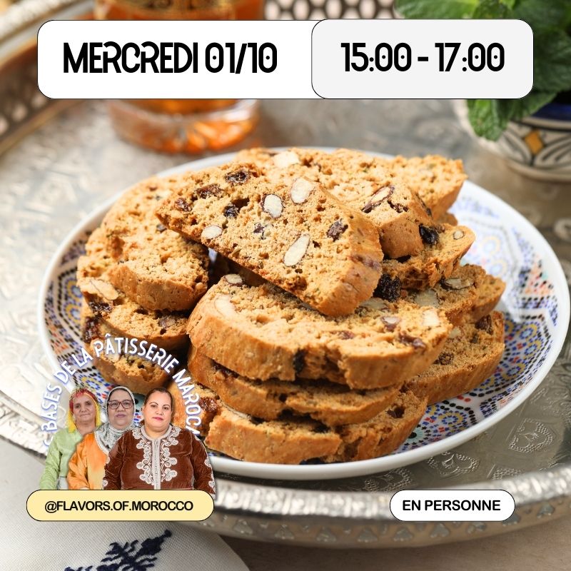 Les Bases de la cuisine marocaine : 4 ateliers de pâtisserie