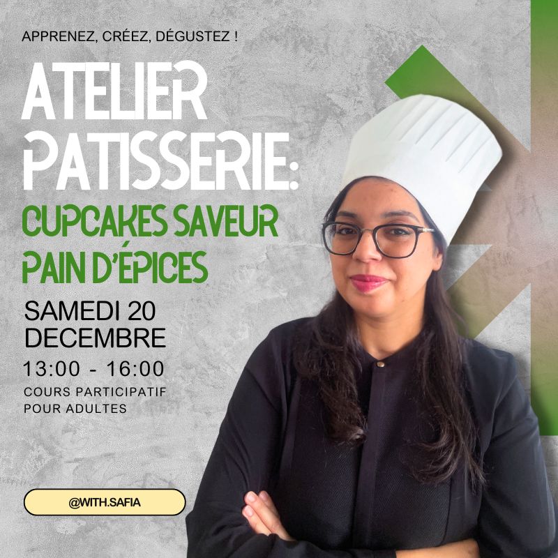 Cours de Pâtisserie : Cupcakes saveur pain d’épices