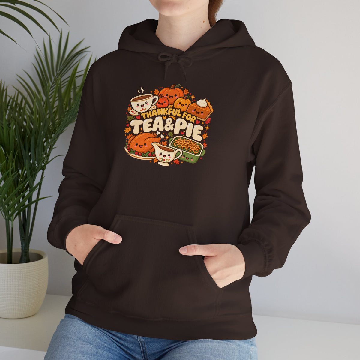Thanksgiving  T-shirt - Emoji Tea and Pie