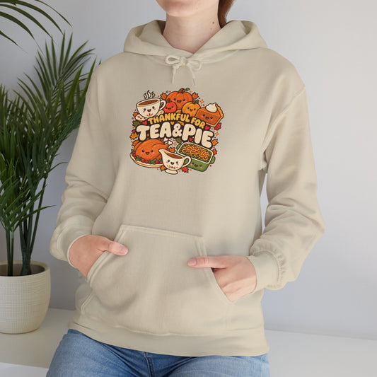 Thanksgiving Hoodie - Emoji Tea and Pie