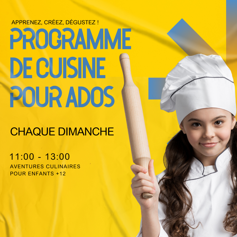Les Bases de la Cuisine pour Adolescents: 4 Cours pour Maîtriser les Bases