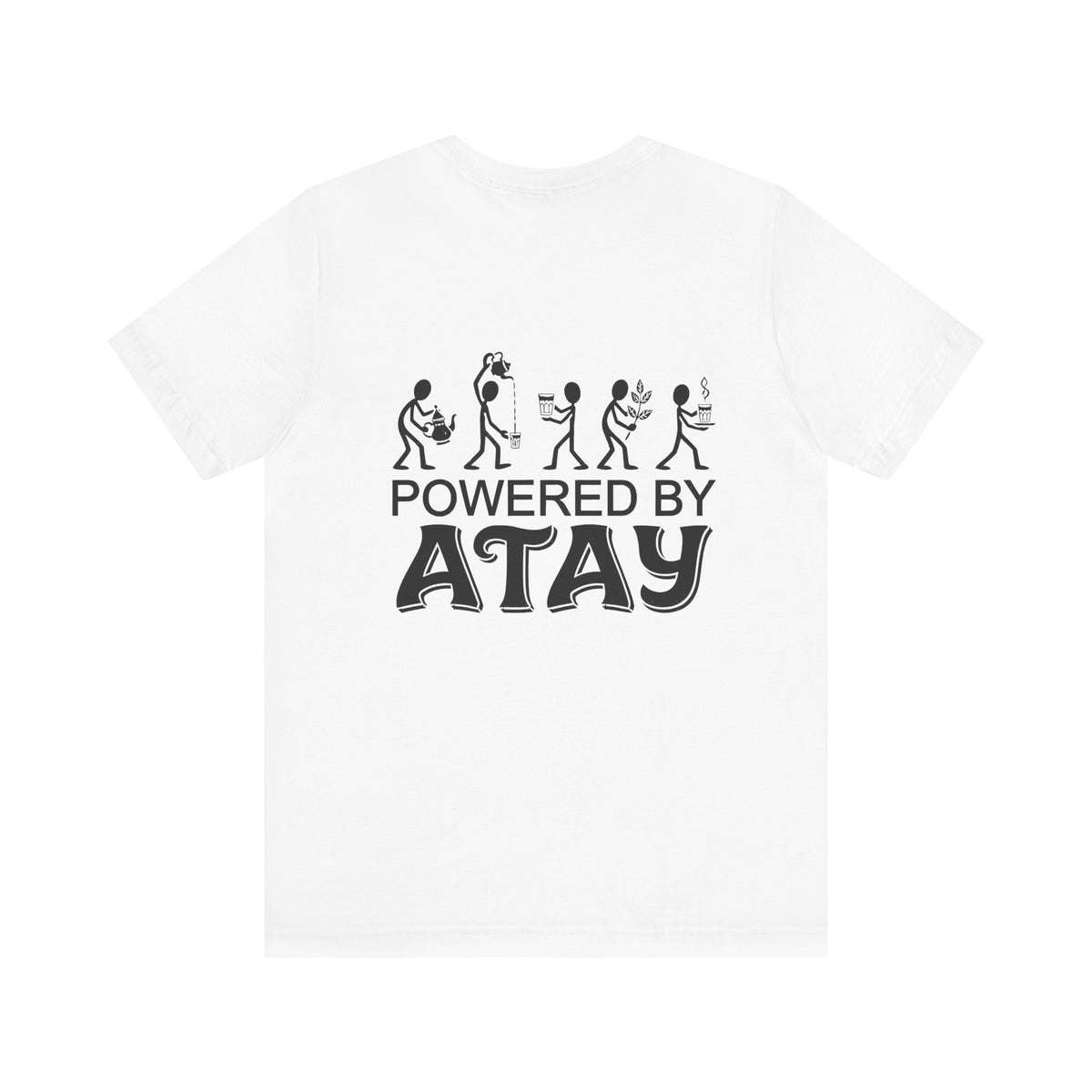 Powered by Atay T-Shirt | Evolution Coffee Tea Lovers Tee