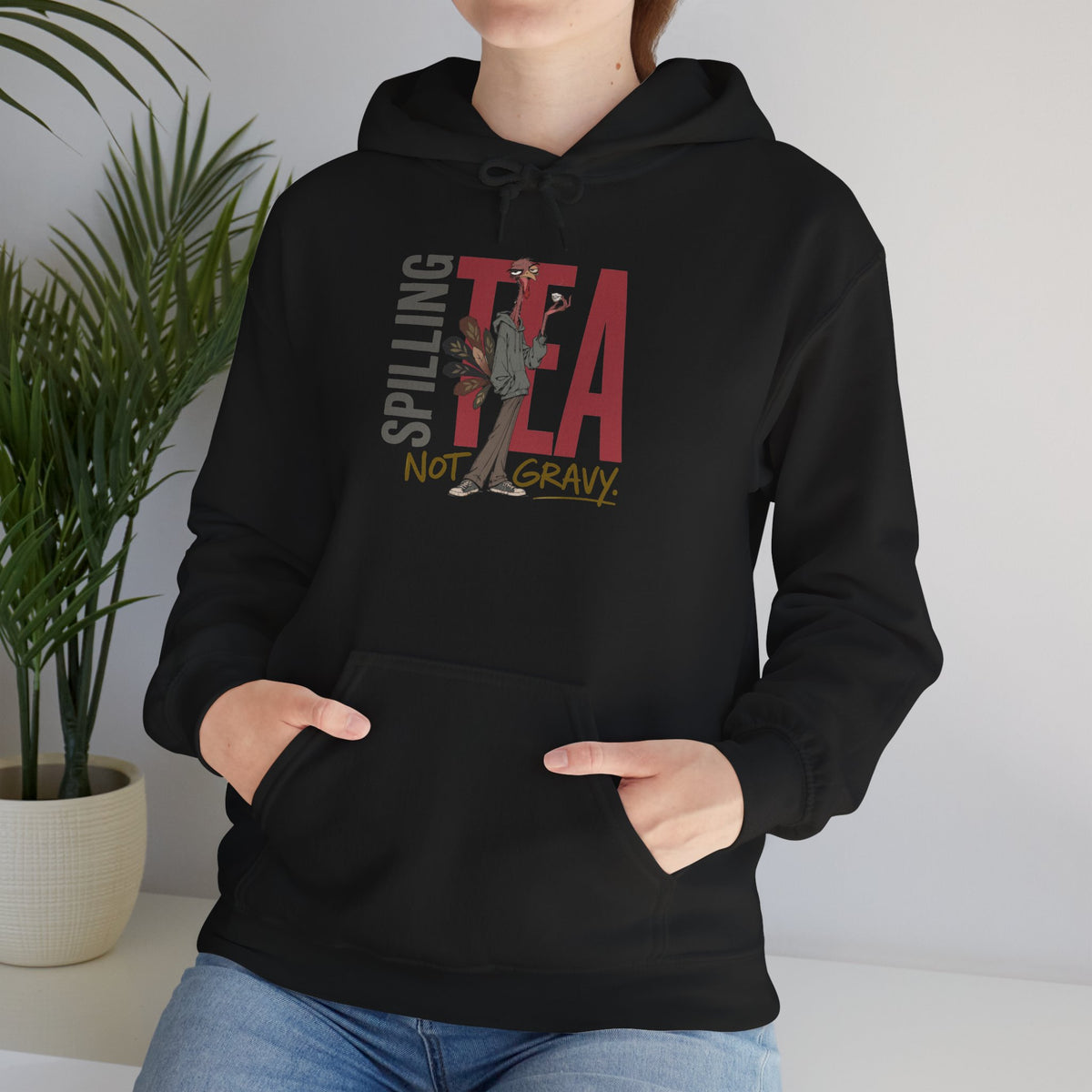 thanksgiving  T-shirt - Splitting Tea Not Gravy Hoodie