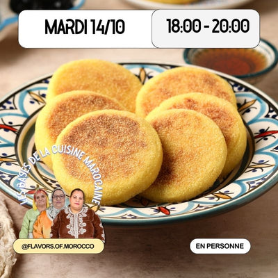 Pains Marocains : Harcha au Fromage & Msemen au Khlii
