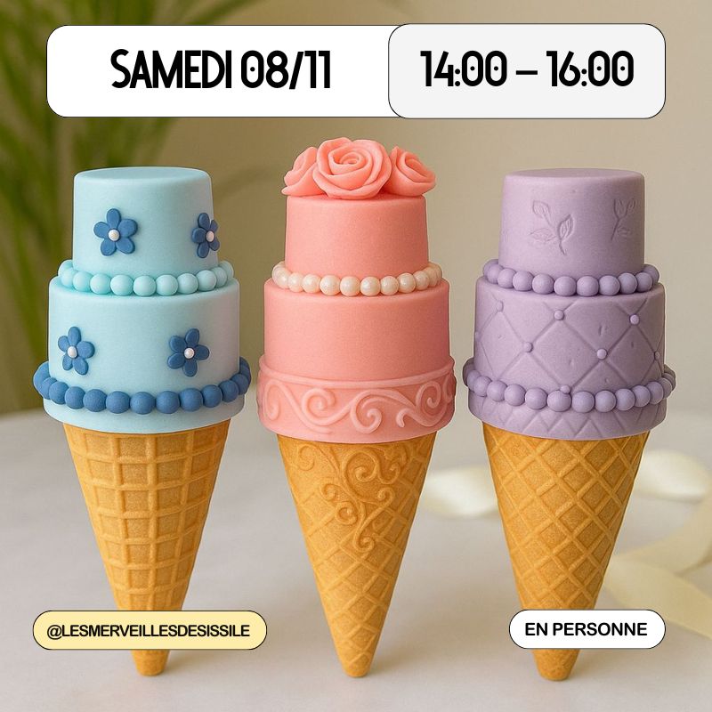Atelier de Pâtisserie : Gâteaux en Cornet de Glace