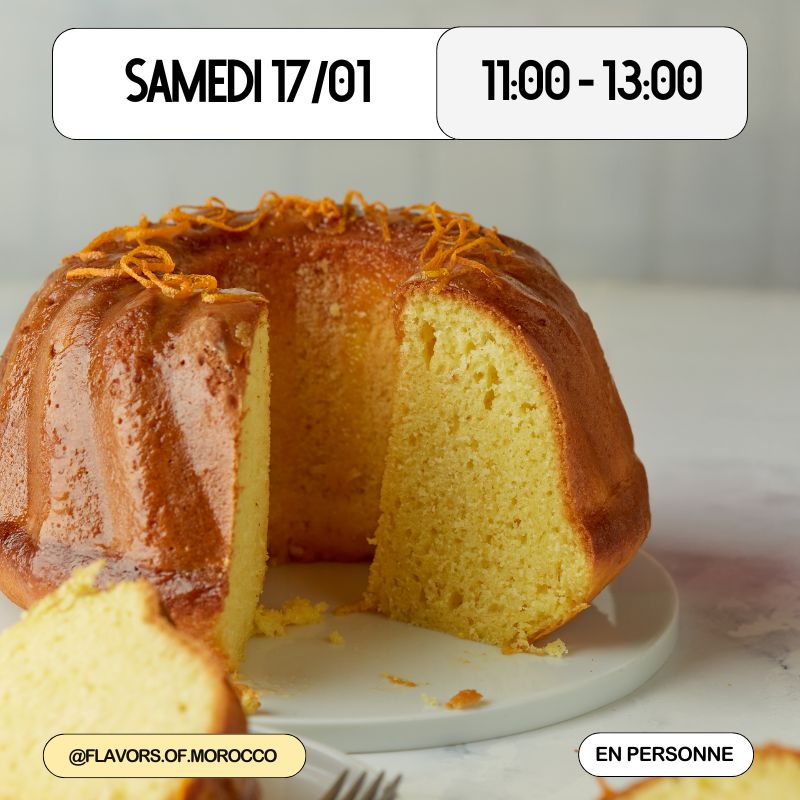 Atelier parents et enfants: Cake marocain