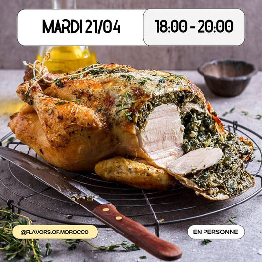 Basics of Moroccan Cooking: Rice-Stuffed Coquelet