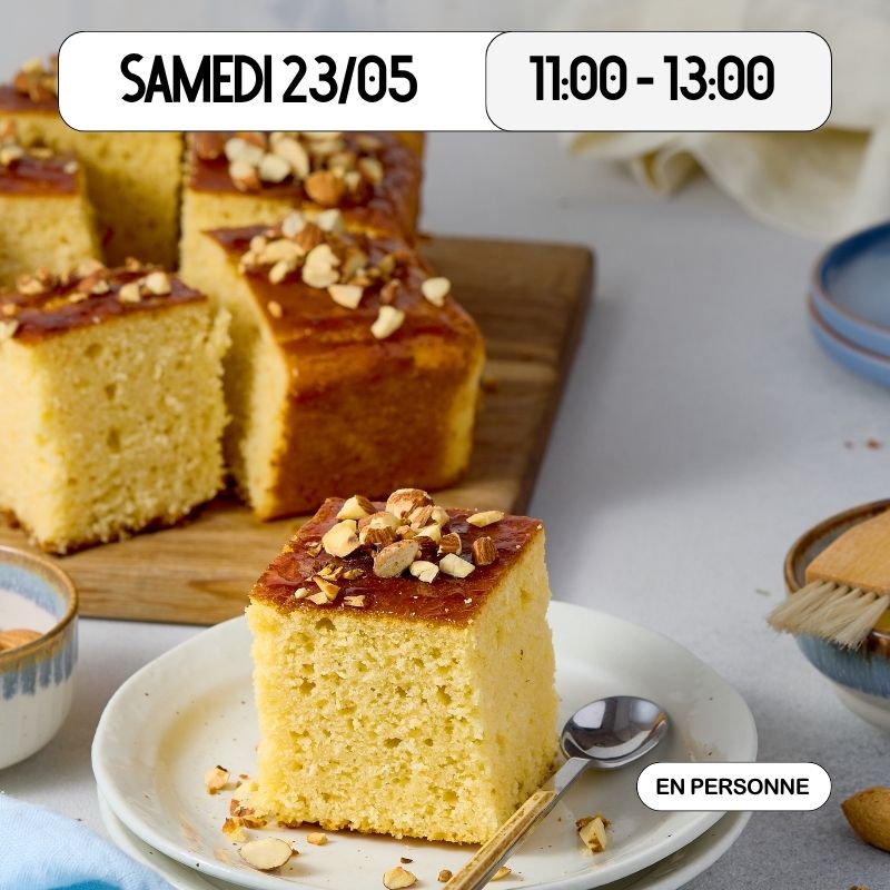 Kids & Parents Class :  Basboussa and lemonade