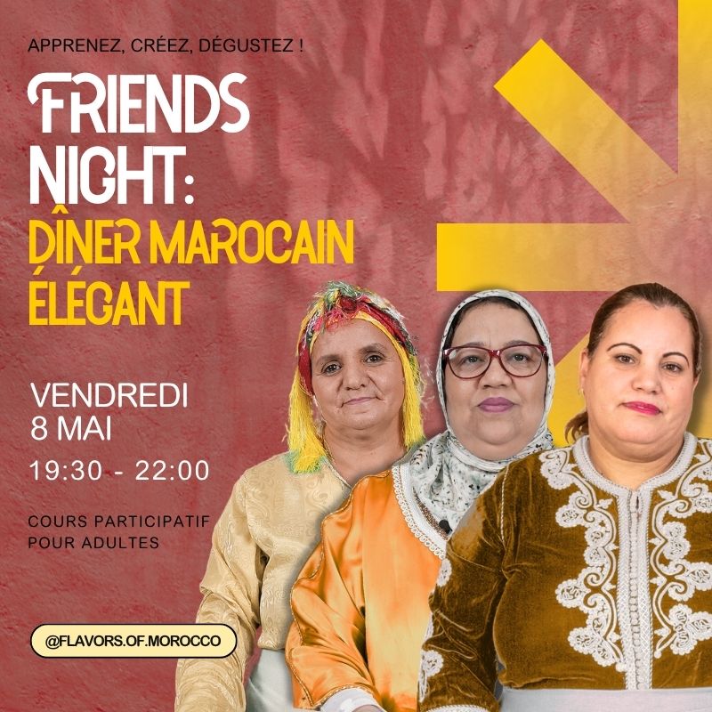 Soirée entre Amis : Un Dîner Marocain Élégant- Mai 8