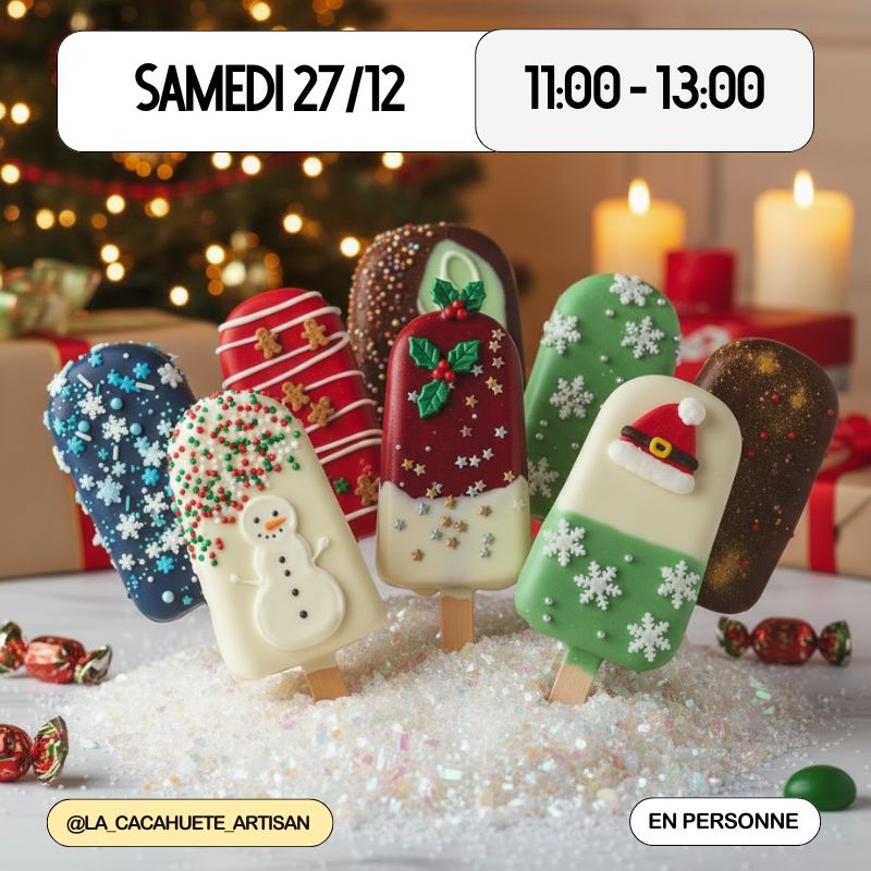 Atelier parents et enfants: Brownies Popsicles des Fêtes