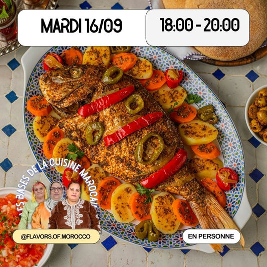 Poisson au four et légumes